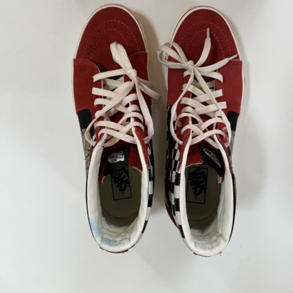 Vans Sk8-Hi Desert Snake/Chili Oil and Checkered Men's 9.5 - Picture 5 of 7